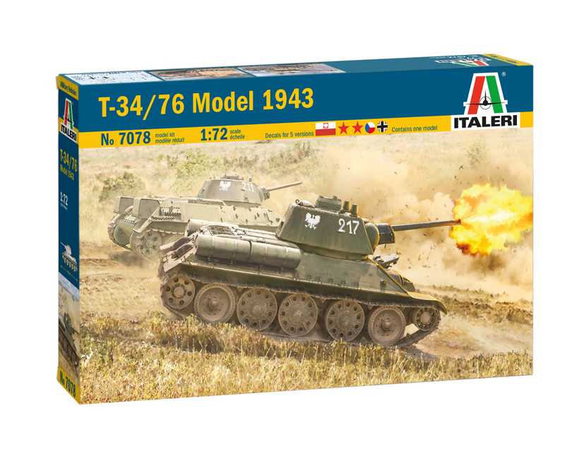 Italeri - 7078 - T-34/76 Model 1943 1:72