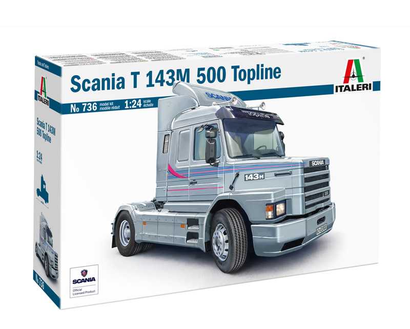 Italeri - 0736 - Scania T143 M500 Topline 1:24