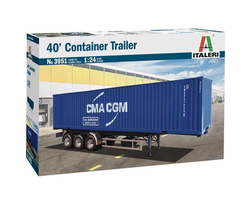 Italeri - 3951 - 40’ Container Trailer 1:24