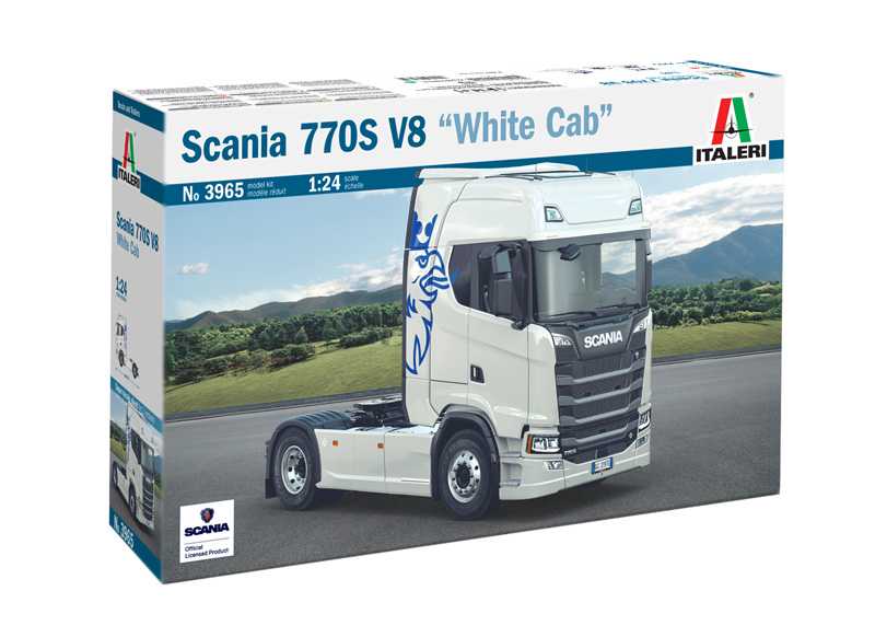 Italeri - 3965 - Scania S770 V8 White Cab 1:24