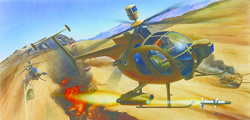 Academy - 12250 - HUGHES 500D TOW HELICOPTER 1:48