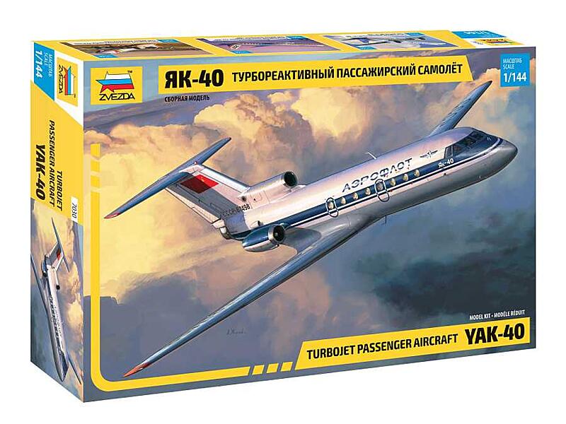 Zvezda - 7030 - Yak-40 Regional Jet 1:144