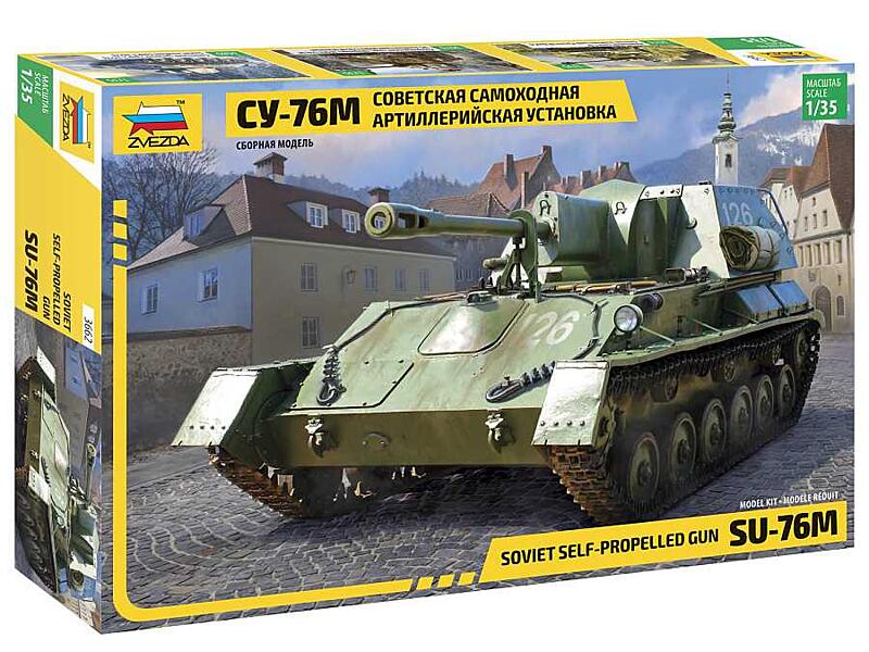 Zvezda - 3662 - Su-76 Soviet self propelled gun 1:35