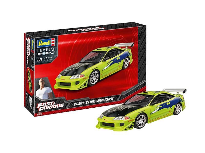 Revell - 67691 - Fast and Furious Brians 1995 Mitsubishi Eclipse 1:25