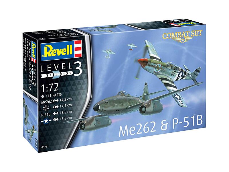 Revell - 63711 - Me262 and P-51B 1:72