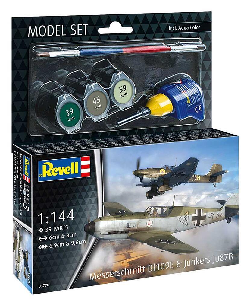 Revell - 63770 - Messerschmitt Bf109E & Ju87B Stuka 1:144