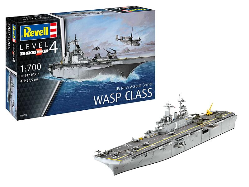 Revell - 65178 - Assault Carrier USS WASP CLASS 1:700