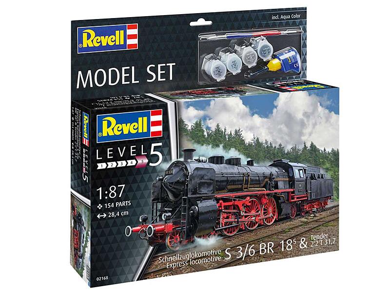 Revell - 62168 - Express Loco S3/6 BR 18(5) with Tender 1:87