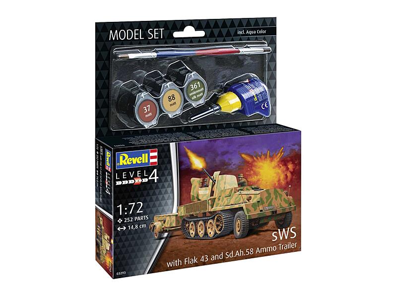 Revell - 63293 - sWS with Flak43 and Sd.Ah58 Ammo Trailer 1:72