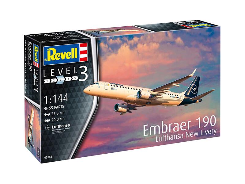 Revell - 03883 - Embraer 190 Lufthansa New Livery 1:144