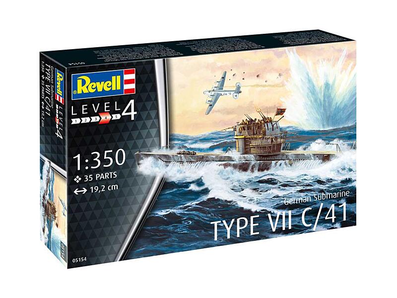 Revell - 05154 - German Submarine Type VII C/41 1:350