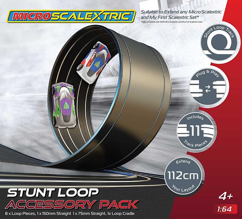 Rozšíření trati MICRO Scalextric G8046 - Track Stunt Extension Pack - Stunt Loop