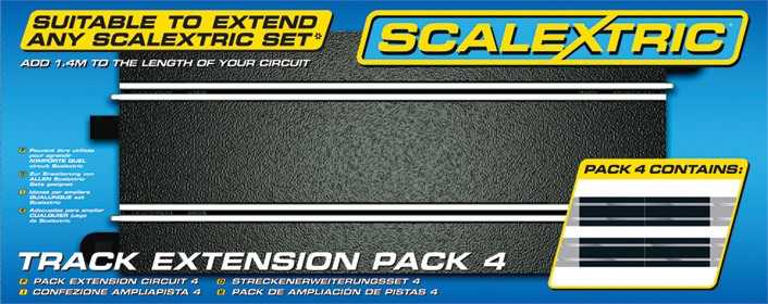 Rozšíření trati Scalextric C8526 - Track Extension Pack 4 - Straights