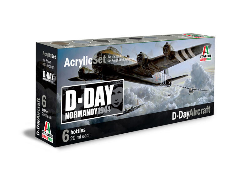 Sada akrylových barev 445AP - D-DAY AIRCRAFT 6 ks