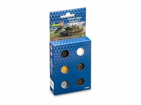 Revell - Sada barev Email Color 32202 - Leopard 2 A6M+ 6 x 14ml