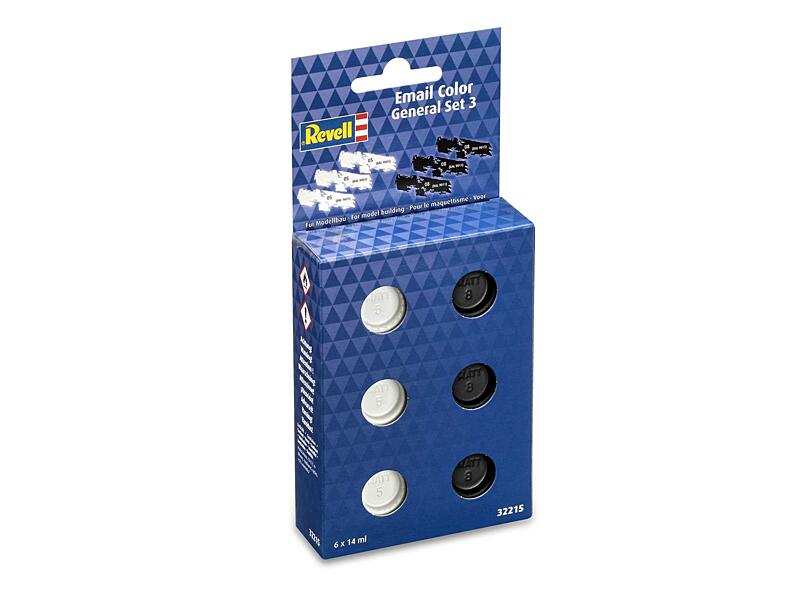 Revell - Sada barev Email Color 32215 - General Set 3 - Matt 6 x 14ml