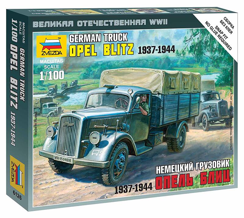 Zvezda - 6126 - German 3t Truck 1:100