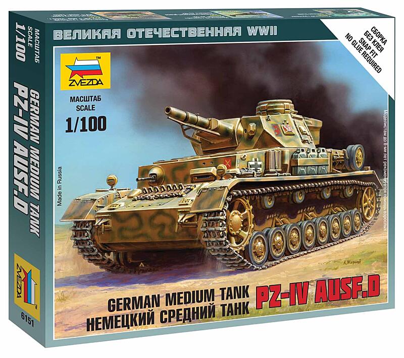 Zvezda - 6151 - Pz-IV Ausf.D 1:100
