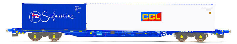 Vagón nákladní HORNBY R6794 - Tiphook KFA Container Wagon
