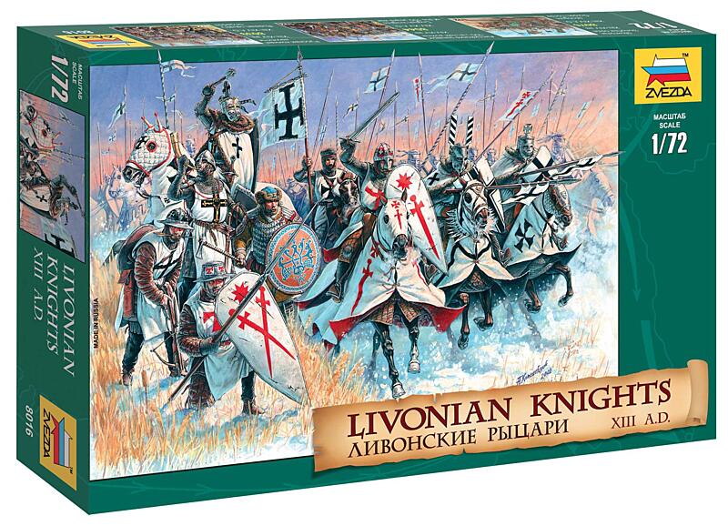 Zvezda - 8016 - Livonian Knights XIII-XIV A. D. 1:72