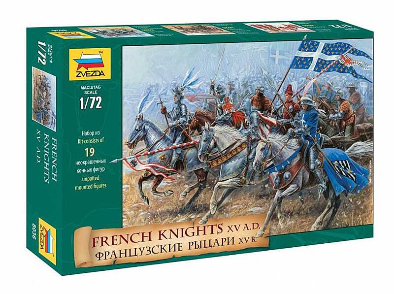 Zvezda - 8036 - French Knights (re-release) 1:72