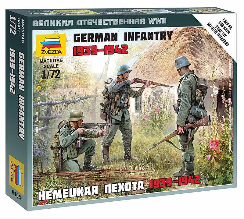 Zvezda - 6105 - German Infantry East Front 1941 1:72
