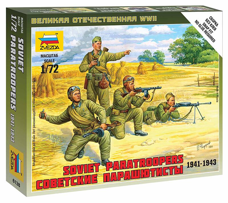 Zvezda - 6138 - Soviet Paratroops 1:72