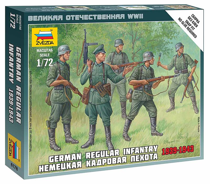 Zvezda - 6178 - German Regular Infantry 1939-43 1:72