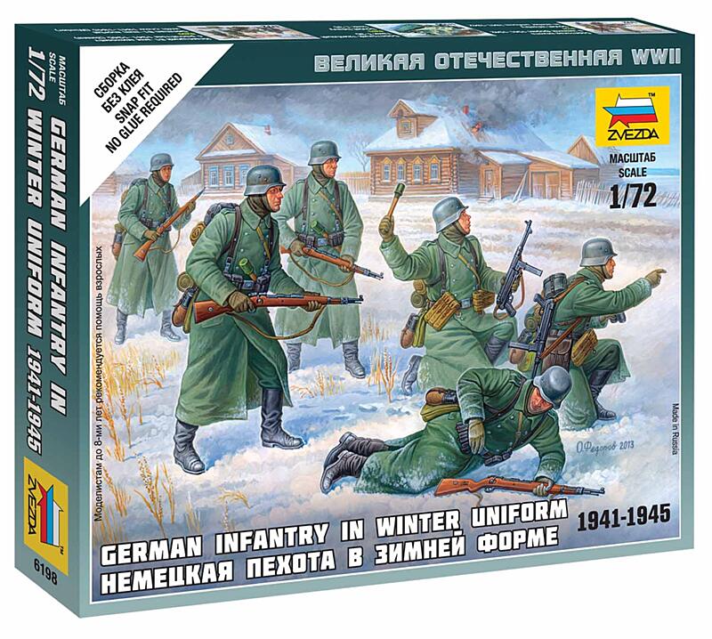 Zvezda - 6198 - German Infantry (Winter Uniform) 1:72