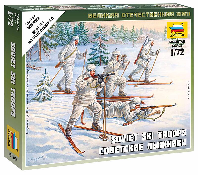 Zvezda - 6199 - Soviet Skiers 1:72