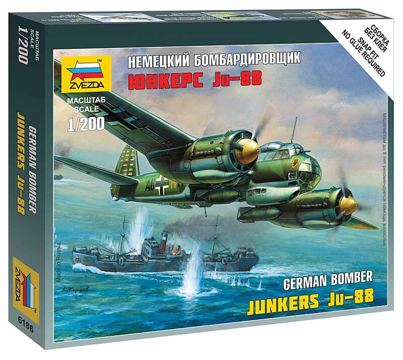 Zvezda - 6186 - Junkers Ju-88A4 1:200