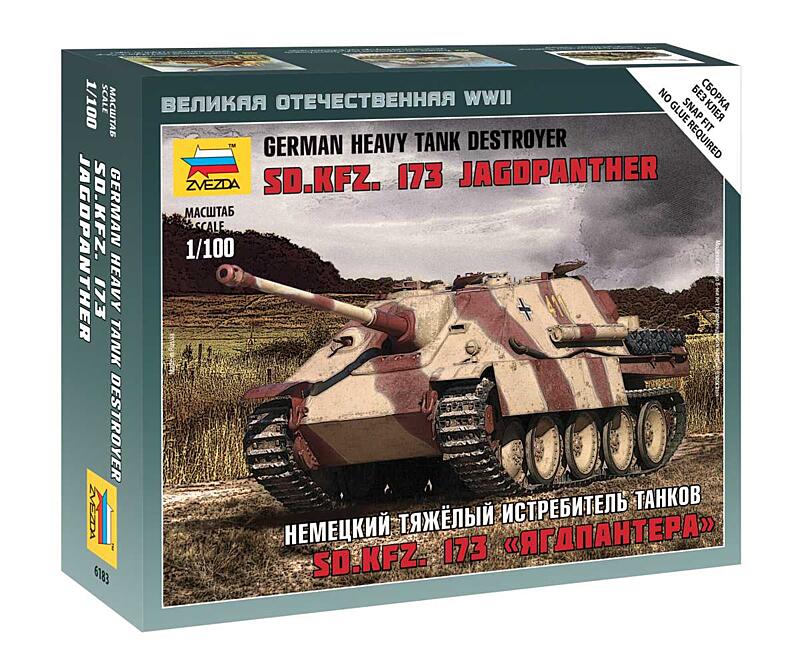 Zvezda - 6183 - Sd.Kfz.173 Jagdpanther German Heavy Tank Destroyer 1:100