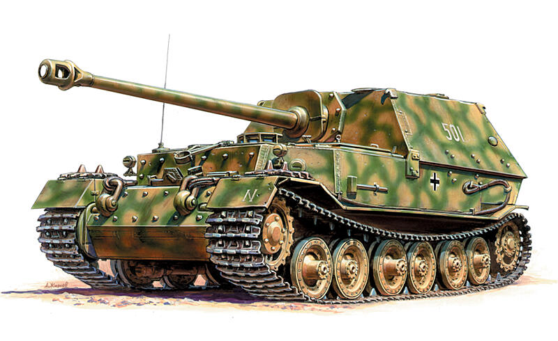 Zvezda - 6195 - German Tank Destroyer FERDINAND 1:100