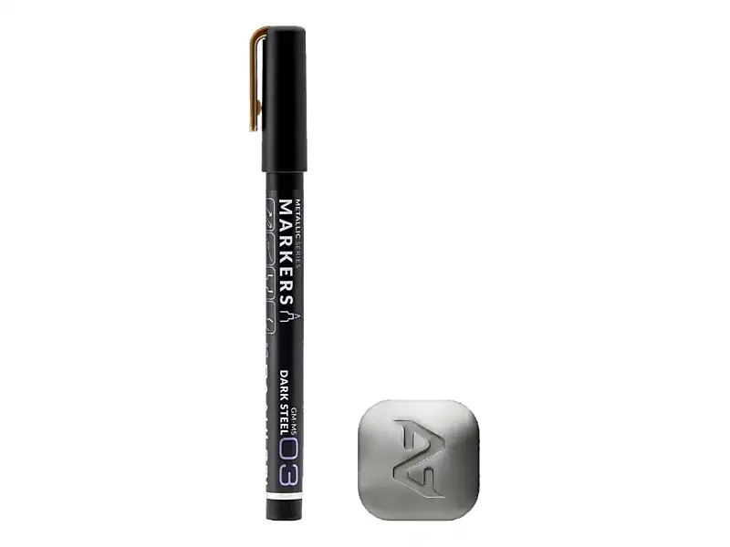 Gaahleri - metalický popisovač 45138 - Dark Steel 03