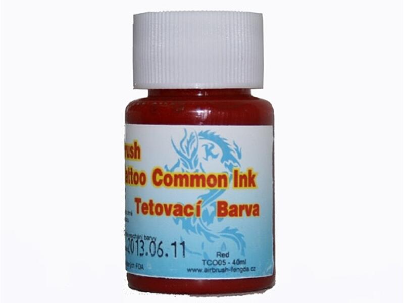 Golden Phoenix - Airbrush barva pro dočasné tetování - red 40 ml
