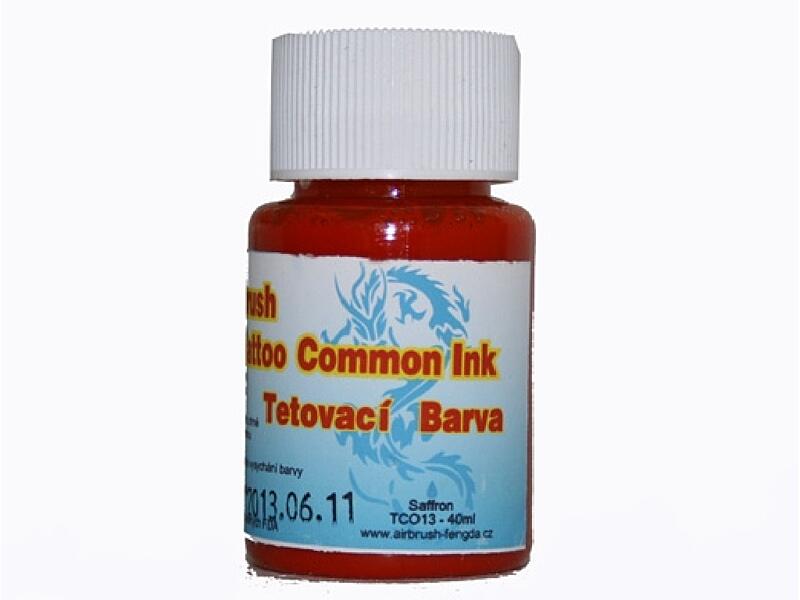 Golden Phoenix - Airbrush barva pro dočasné tetování - saffron 40 ml