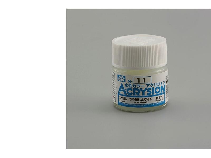 Gunze - Acrysion - N011 - Flat White - Matná bílá 10ml
