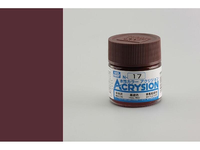 Gunze - Acrysion - N017 - Hull Red - podkladová červená 10ml