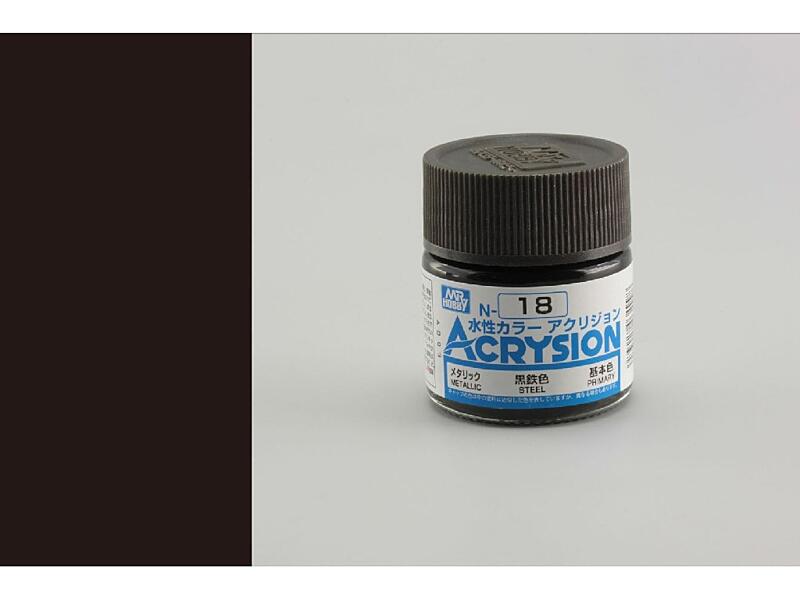 Gunze - Acrysion - N018 - Steel - Ocel 10ml