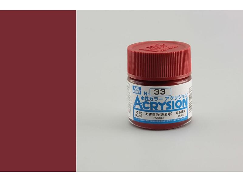Gunze - Acrysion - N033 - Russet - Červenohnědá 10ml
