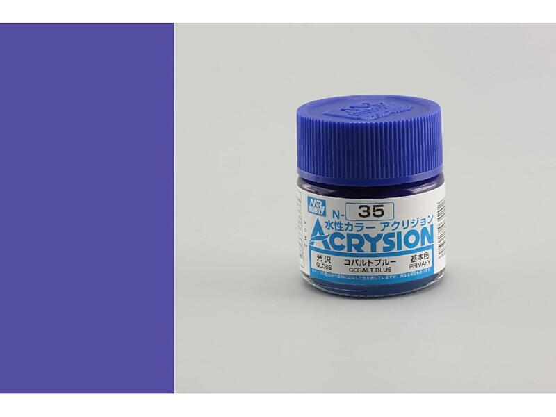Gunze - Acrysion - N035 - Cobalt Blue - Kobaltová modrá 10ml