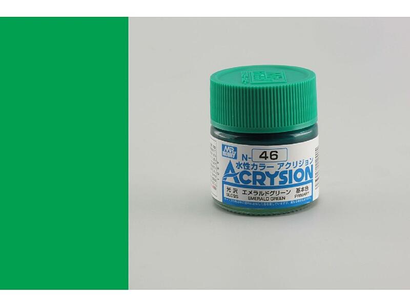 Gunze - Acrysion - N046 - Emerald Green - Smaragdově zelená 10ml