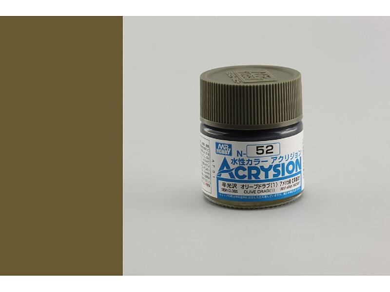 Gunze - Acrysion - N052 - Olive Drab (1) - Olivová 10ml