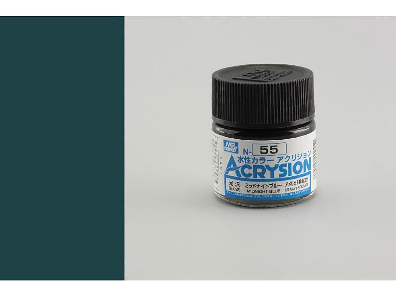 Gunze - Acrysion - N055 - Midnight Blue - Půlnoční modrá 10ml