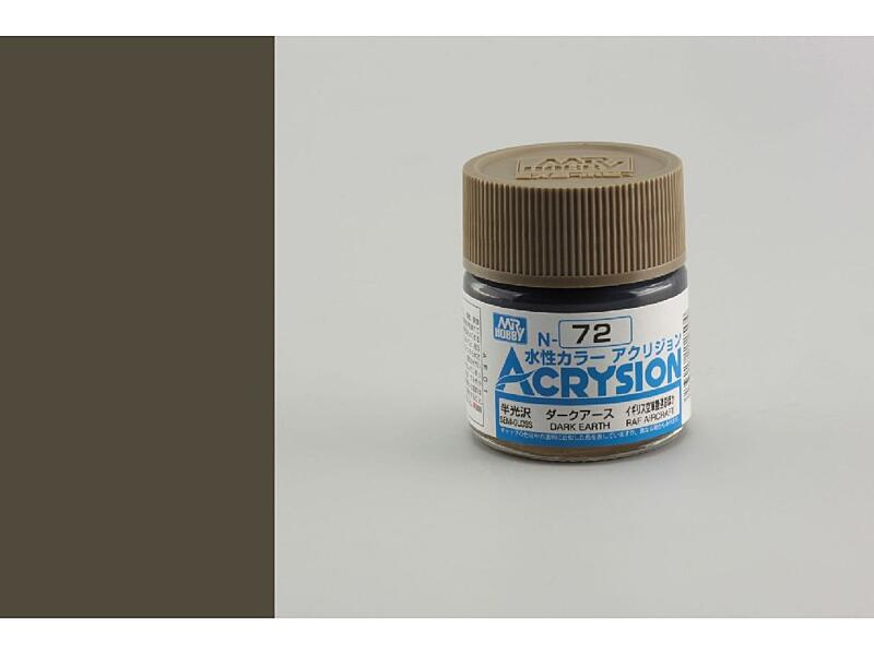 Gunze - Acrysion - N072 - Dark Earth - Tmavá zemitá 10ml
