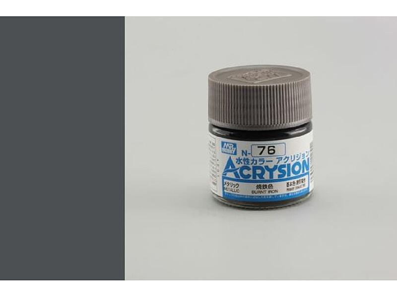 Gunze - Acrysion - N076 - Burnt Iron - Ohořelý kov 10ml