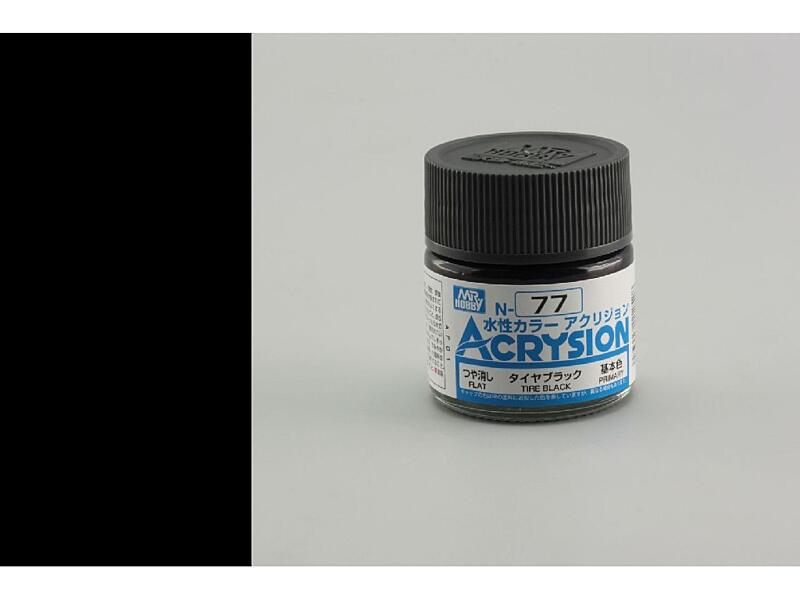 Gunze - Acrysion - N077 - Tire Black - Černé pneumatiky 10ml