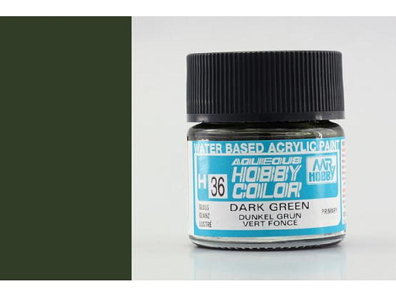 Gunze - Aqueous - H036 - Dark Green - Tmavě zelená 10ml