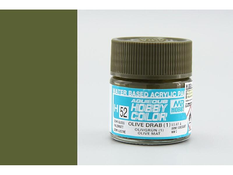 Gunze - Aqueous - H052 - Olive Drab (1) - Olivová 10ml