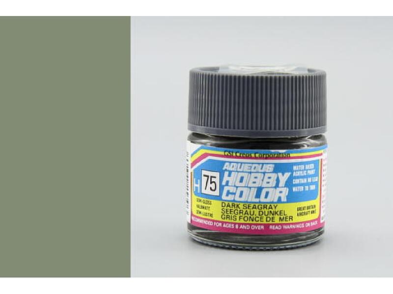 Gunze - Aqueous - H075 - Dark Seagray - Tmavá mořská šedá 10ml